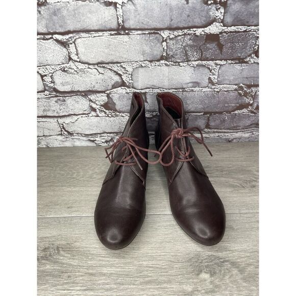 Camper Alicante Brown Leather Lace Up Heel Ankle Boots Women’s Sz 38EU/7.5M US - Picture 13 of 16